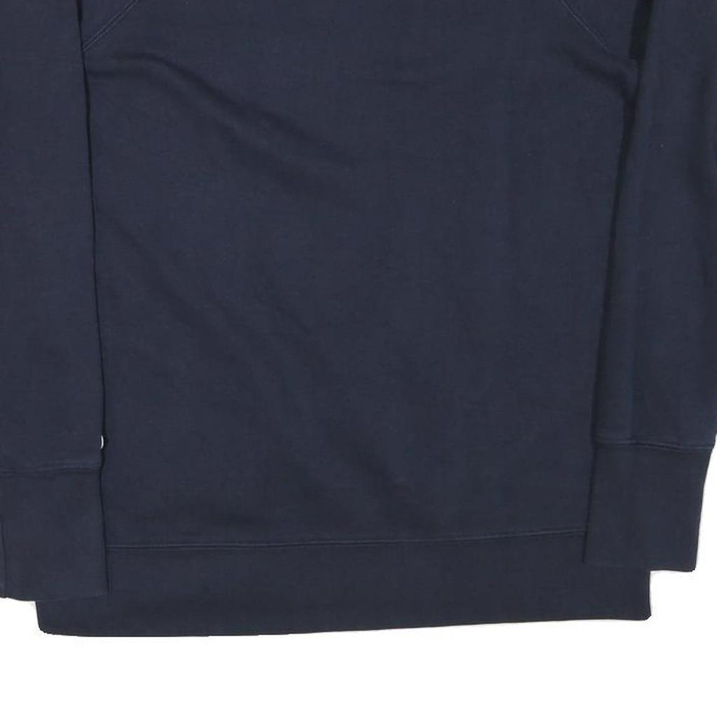CHAMPION Mens Blue Navy Crew Neck S Cotton Blend Pullover Sweatshirt Logo