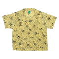 CANDA Womens Printed Shirt Yellow Collared Viscose Floral M