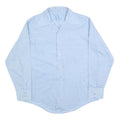 Mens Light Blue Shirt Long Sleeve L Polyester Blend Casual Workwear