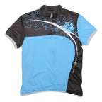 NORTHWAVE Boys Blue & Black Cycle Jersey M Short Sleeve Half Zip Casual