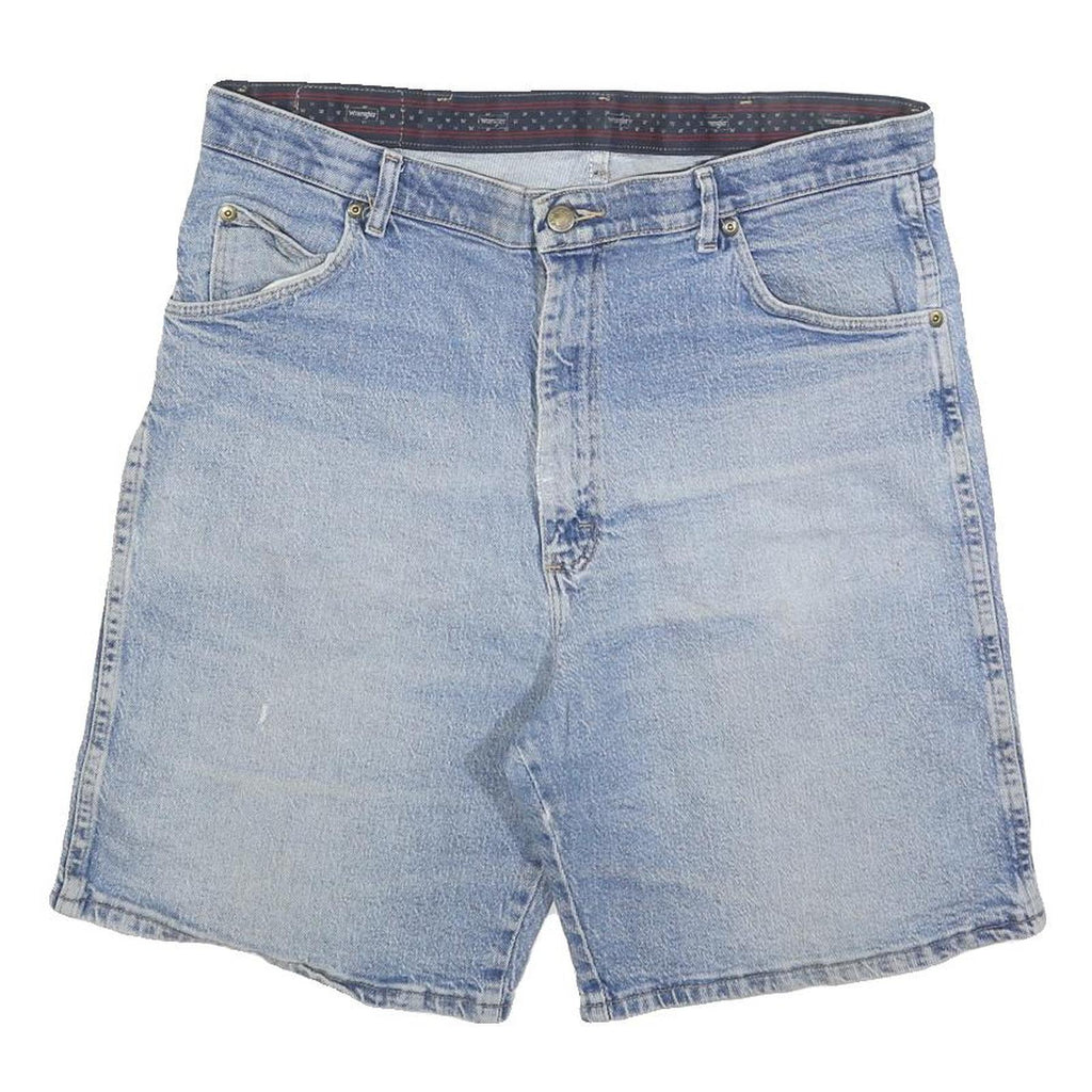 WRANGLER Mens Denim Blue Casual Shorts XL W38 Cotton Blend Classic Fit