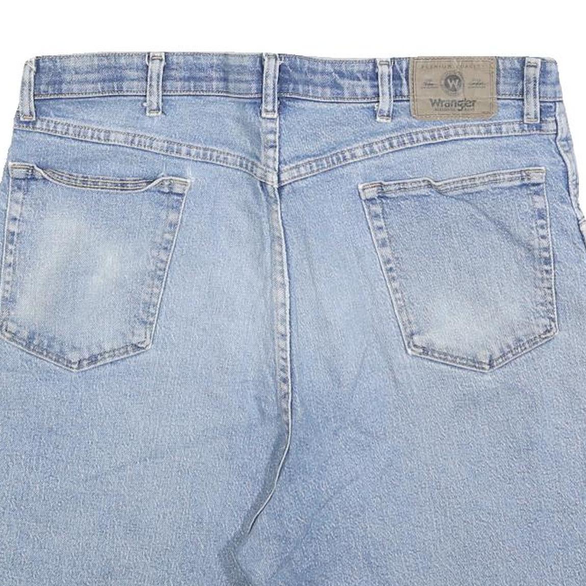 WRANGLER Mens Denim Blue Casual Shorts XL W38 Cotton Blend Classic Fit