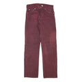 LEVI'S 501 Mens Red Regular Straight Denim Medium W28 L29 Classic Cotton Blend