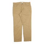 CARHARTT Mens Cotton Blend Beige Relaxed Straight Trousers W36 L32 Workwear