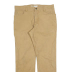 CARHARTT Mens Cotton Blend Beige Relaxed Straight Trousers W36 L32 Workwear