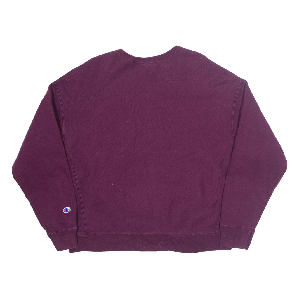 CHAMPION REVERSE WEAVE Womens Sweatshirt Purple 2XL