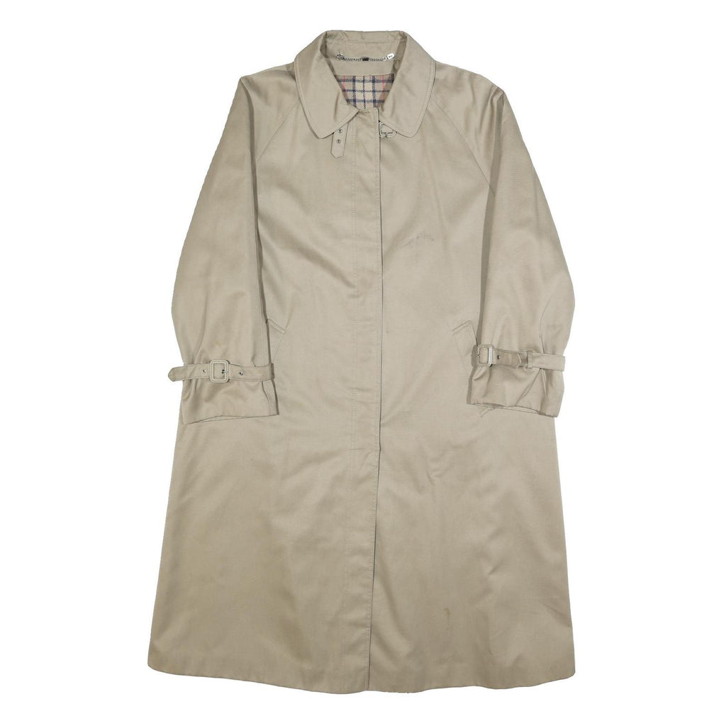 CANDA Womens Beige Cotton Classic Jacket M Plain Button Closure Long Sleeve