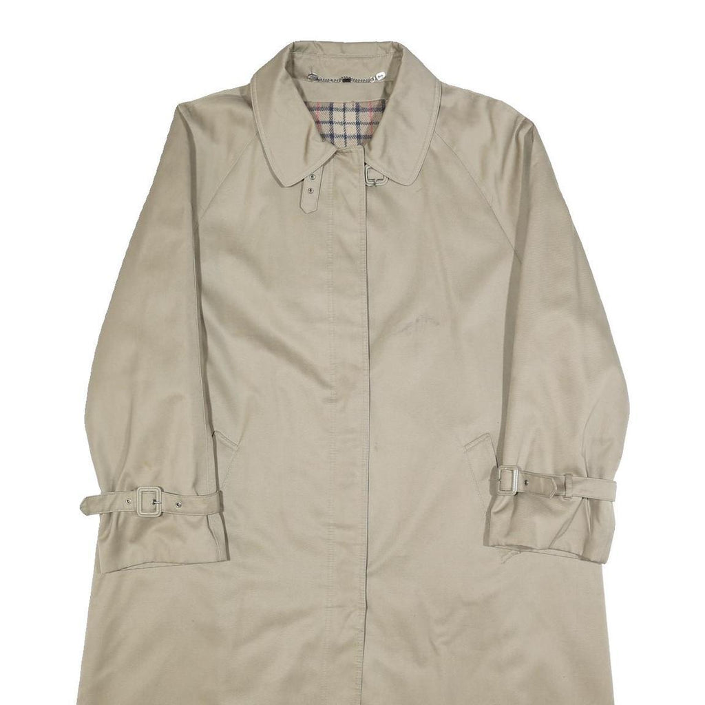 CANDA Womens Beige Cotton Classic Jacket M Plain Button Closure Long Sleeve