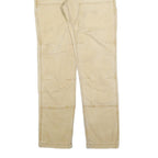 CARHARTT Mens Cotton Blend Beige Relaxed Straight Trousers W32 L34 Workwear