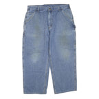 CARHARTT Mens Regular Fit Straight Blue Denim Jeans W40 L27 Workwear Casual