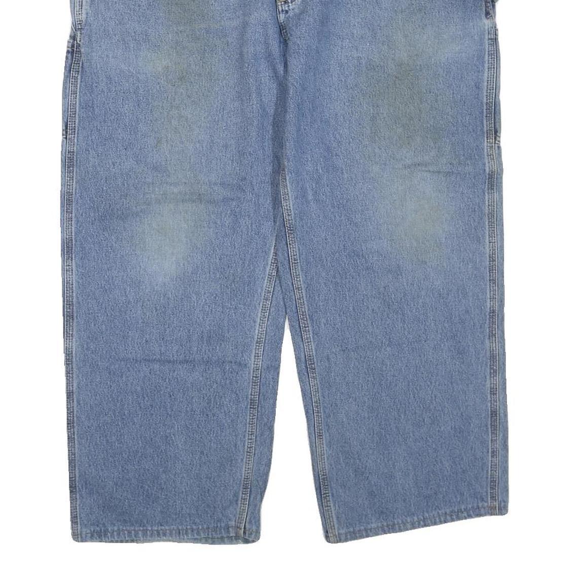 CARHARTT Mens Regular Fit Straight Blue Denim Jeans W40 L27 Workwear Casual