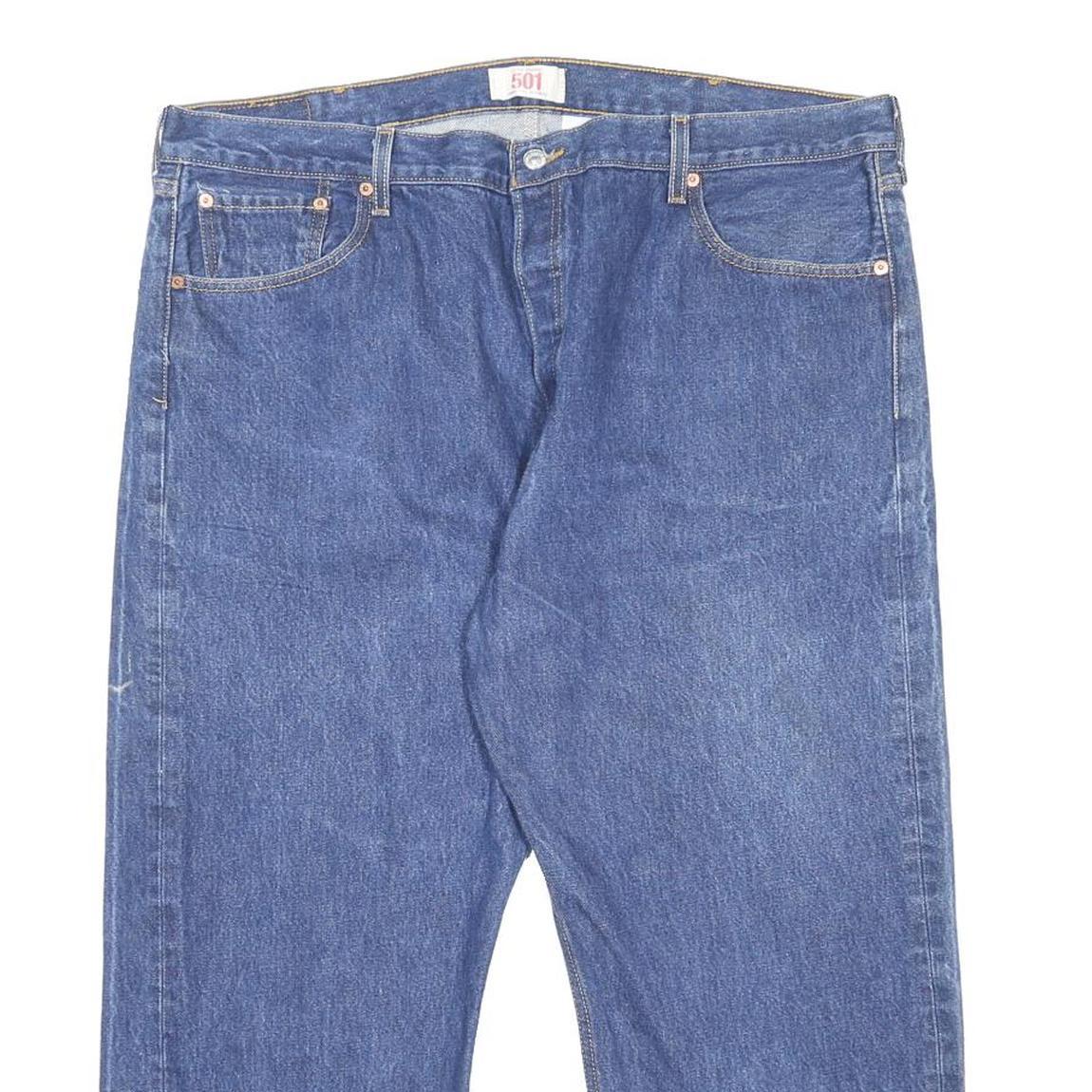 LEVI'S 501XX Mens Jeans Blue Regular Straight Denim Medium W40 L25 Classic