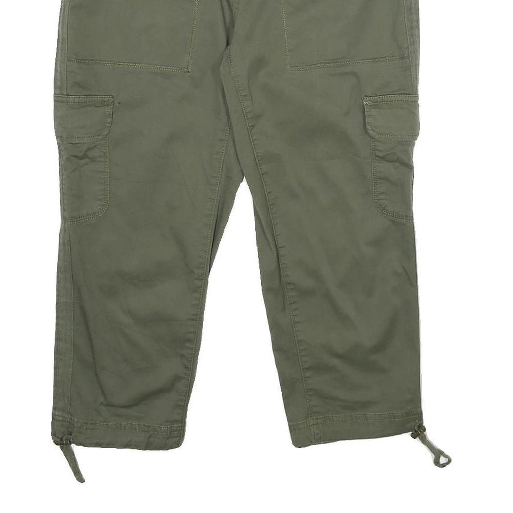 TIME AND TRU Womens Shorts Green Casual Cargo UK 8 W28 Cotton Blend