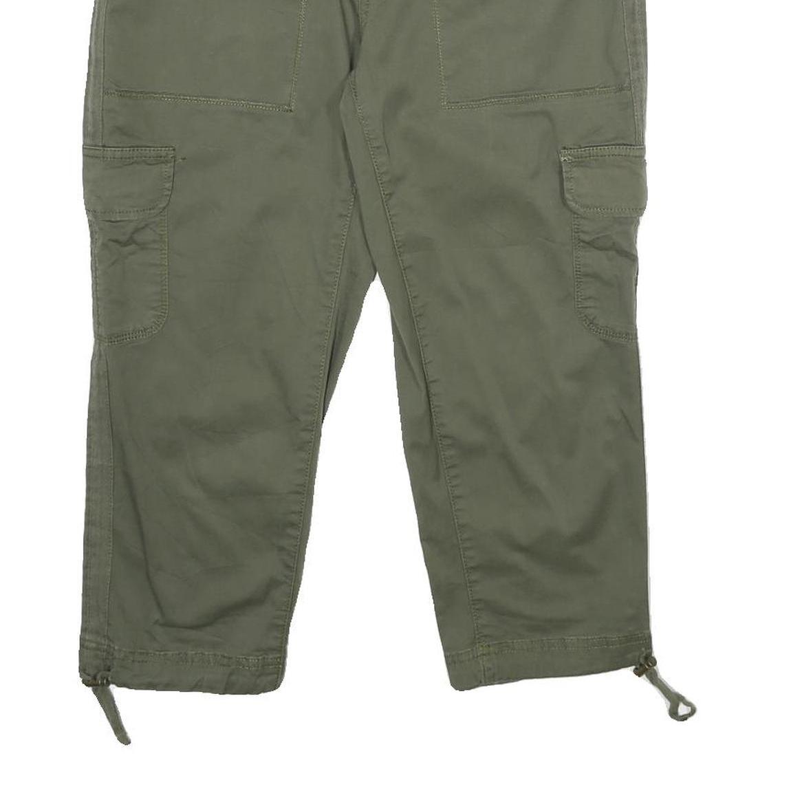 TIME AND TRU Womens Shorts Green Casual Cargo UK 8 W28 Cotton Blend