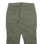 TIME AND TRU Womens Shorts Green Casual Cargo UK 8 W28 Cotton Blend