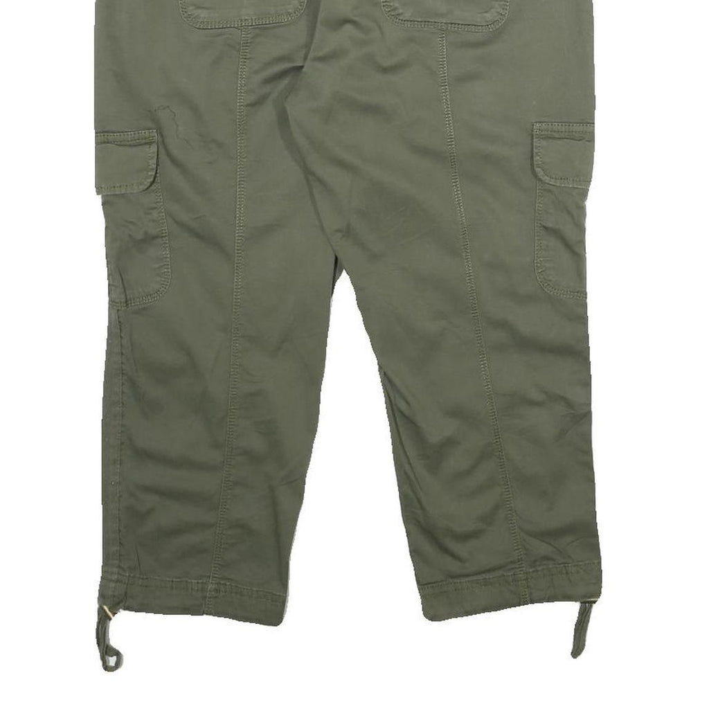 TIME AND TRU Womens Shorts Green Casual Cargo UK 8 W28 Cotton Blend