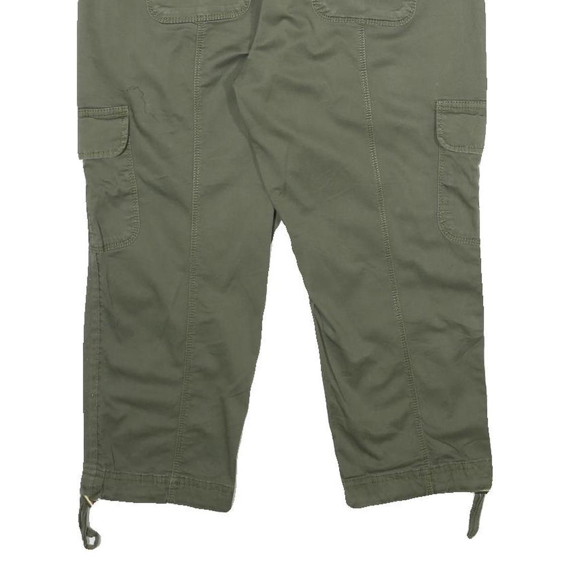 TIME AND TRU Womens Shorts Green Casual Cargo UK 8 W28 Cotton Blend