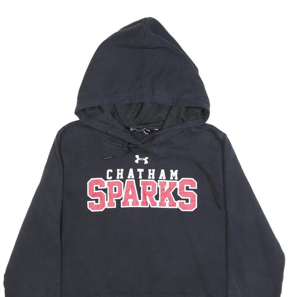 UNDER ARMOUR Womens Black Chatham Sparks Pullover Hoodie M Cotton Blend
