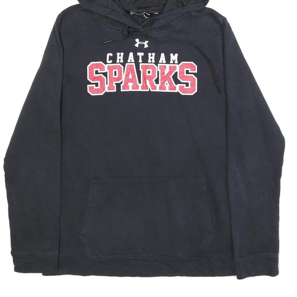 UNDER ARMOUR Womens Black Chatham Sparks Pullover Hoodie M Cotton Blend