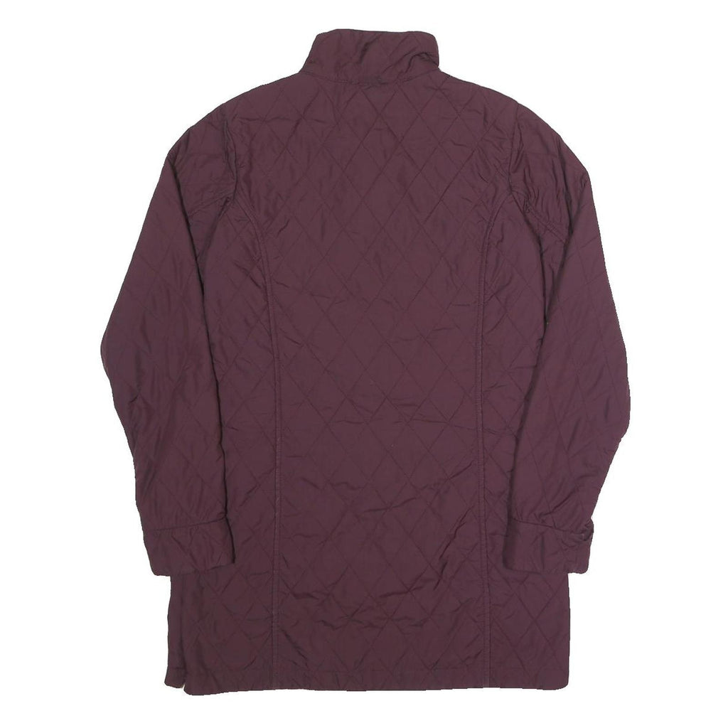 JACK WOLFSKIN Womens Maroon Quilted Jacket XS Polyester Zip Lightweight