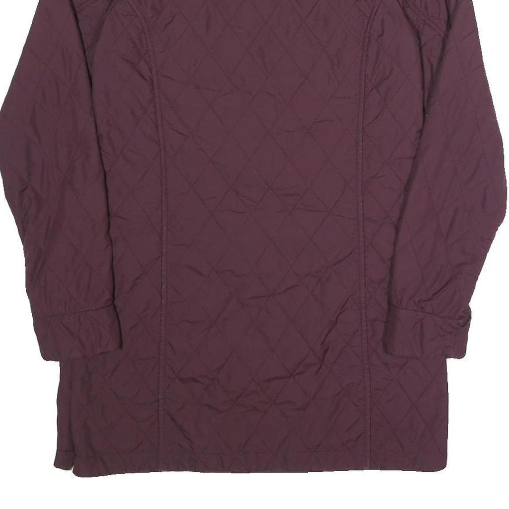 JACK WOLFSKIN Womens Maroon Quilted Jacket XS Polyester Zip Lightweight