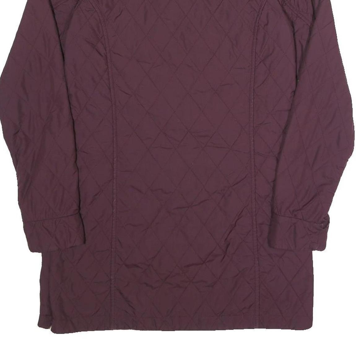 JACK WOLFSKIN Womens Maroon Quilted Jacket XS Polyester Zip Lightweight