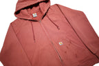 CARHARTT Womens Pink Full Zip Hoodie S Cotton Blend Casual Zip Up Sweatshirt
