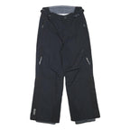 HELLY HANSEN Womens Black Polyester Blend Relaxed Tapered Trousers W26 L25