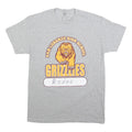 GILDAN Mens Grey Yellow San Lorenzo High School Grizzlies Graphic T-Shirt M