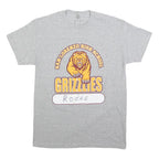 GILDAN Mens Grey Yellow San Lorenzo High School Grizzlies Graphic T-Shirt M