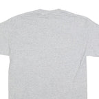 GILDAN Mens Grey Yellow San Lorenzo High School Grizzlies Graphic T-Shirt M