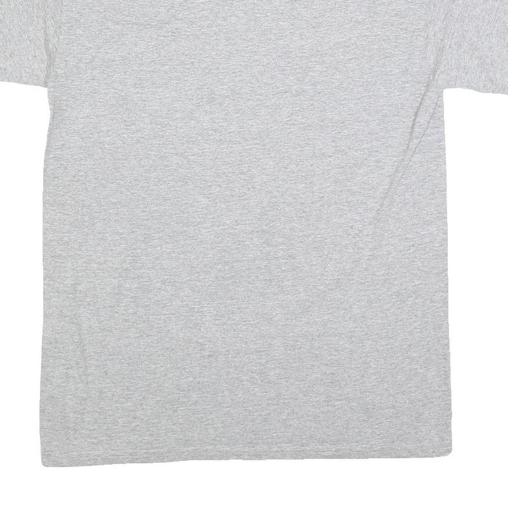 GILDAN Mens Grey Yellow San Lorenzo High School Grizzlies Graphic T-Shirt M