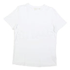 TED BAKER Womens White Modern T-Shirt M Short Sleeve Crew Neck Branding