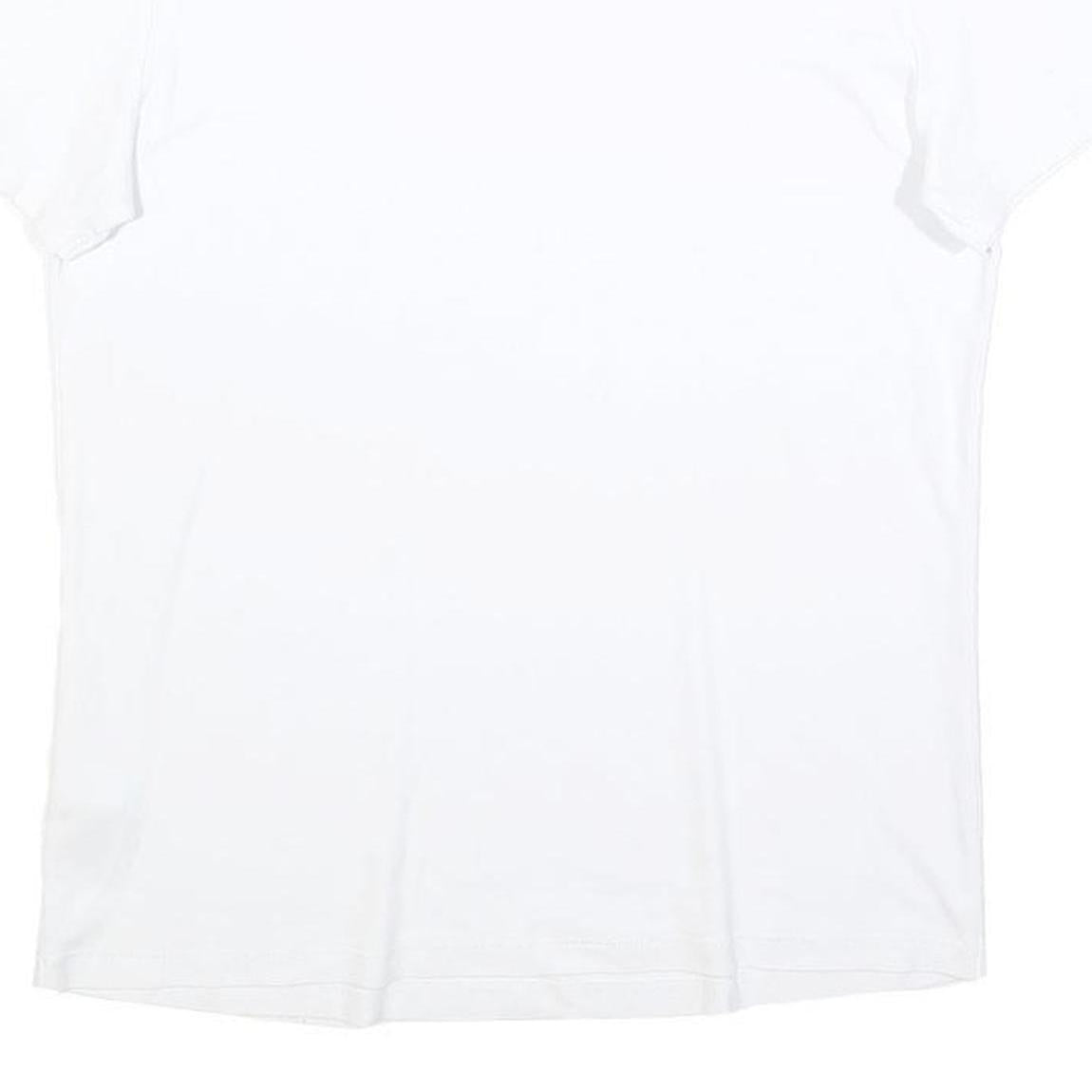 TED BAKER Womens White Modern T-Shirt M Short Sleeve Crew Neck Branding