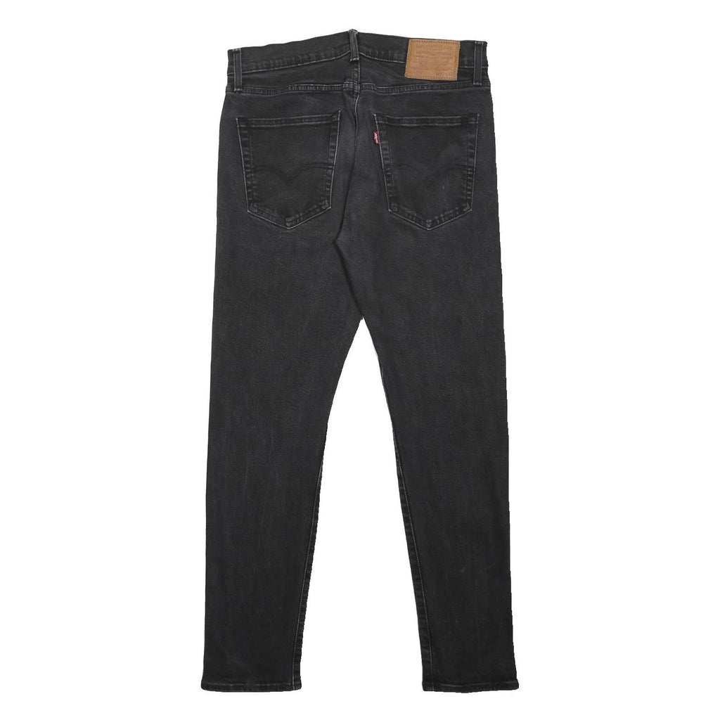 LEVI'S 512 Tapered Mens Jeans Black Slim Tapered Denim Medium W32 L30 Classic