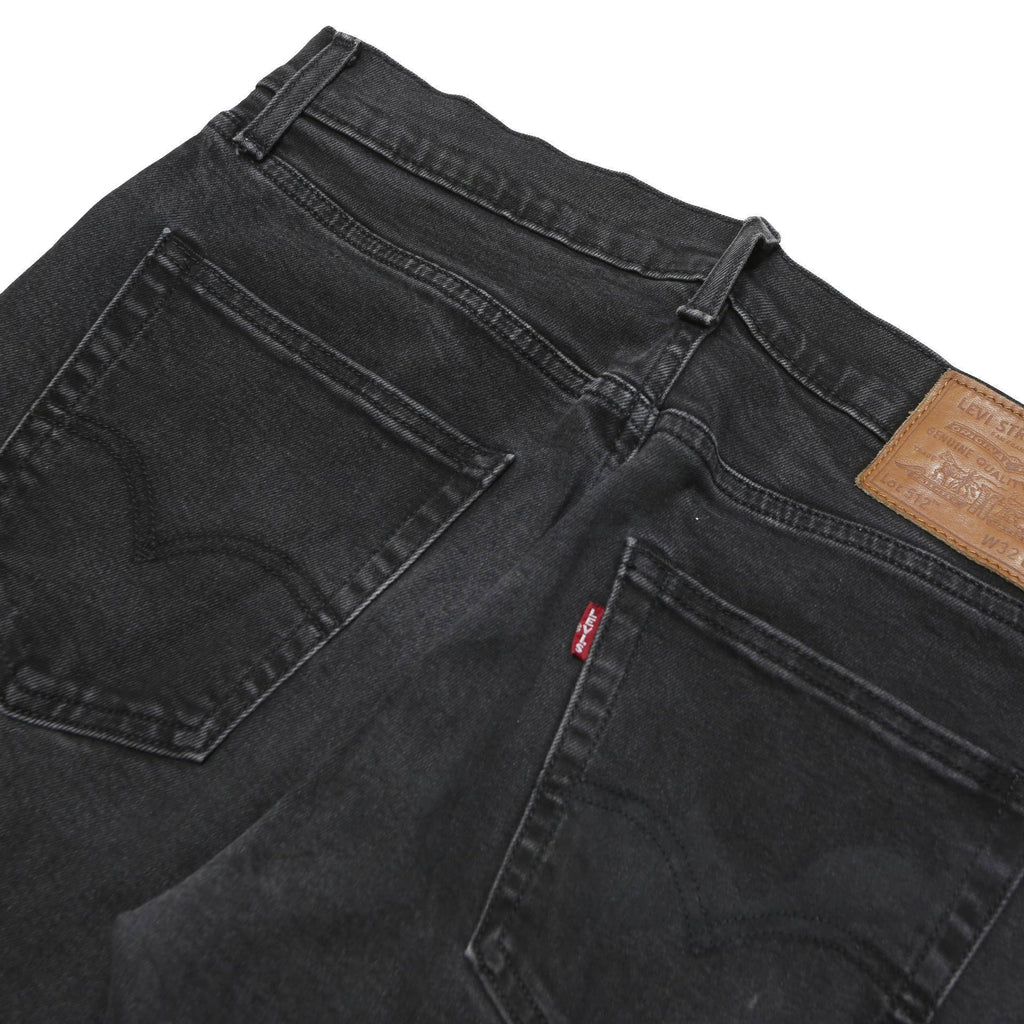 LEVI'S 512 Tapered Mens Jeans Black Slim Tapered Denim Medium W32 L30 Classic