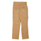 DICKIES Workwear Womens Jeans Beige Slim Straight W28 L28