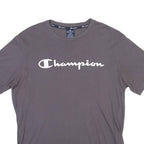 CHAMPION Mens T-Shirt Grey Crew Neck L