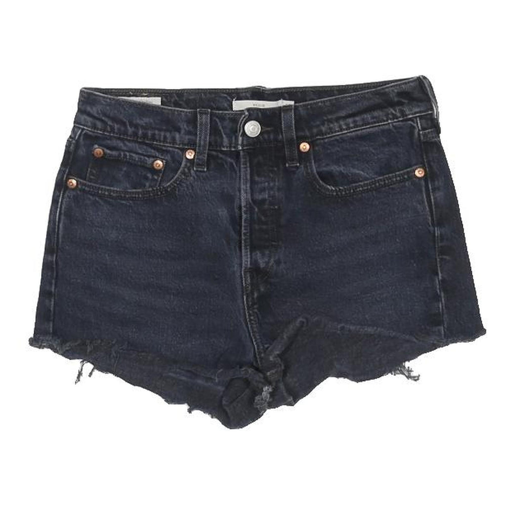 LEVI'S Womens Shorts Blue Denim Cut-Off XS W28 Casual Summer Style