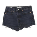 LEVI'S Womens Shorts Blue Denim Cut-Off XS W28 Casual Summer Style
