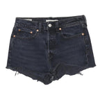 LEVI'S Womens Shorts Blue Denim Cut-Off XS W28 Casual Summer Style