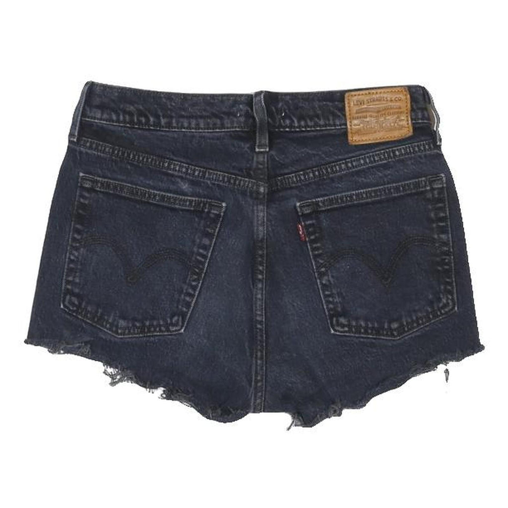 LEVI'S Womens Shorts Blue Denim Cut-Off XS W28 Casual Summer Style