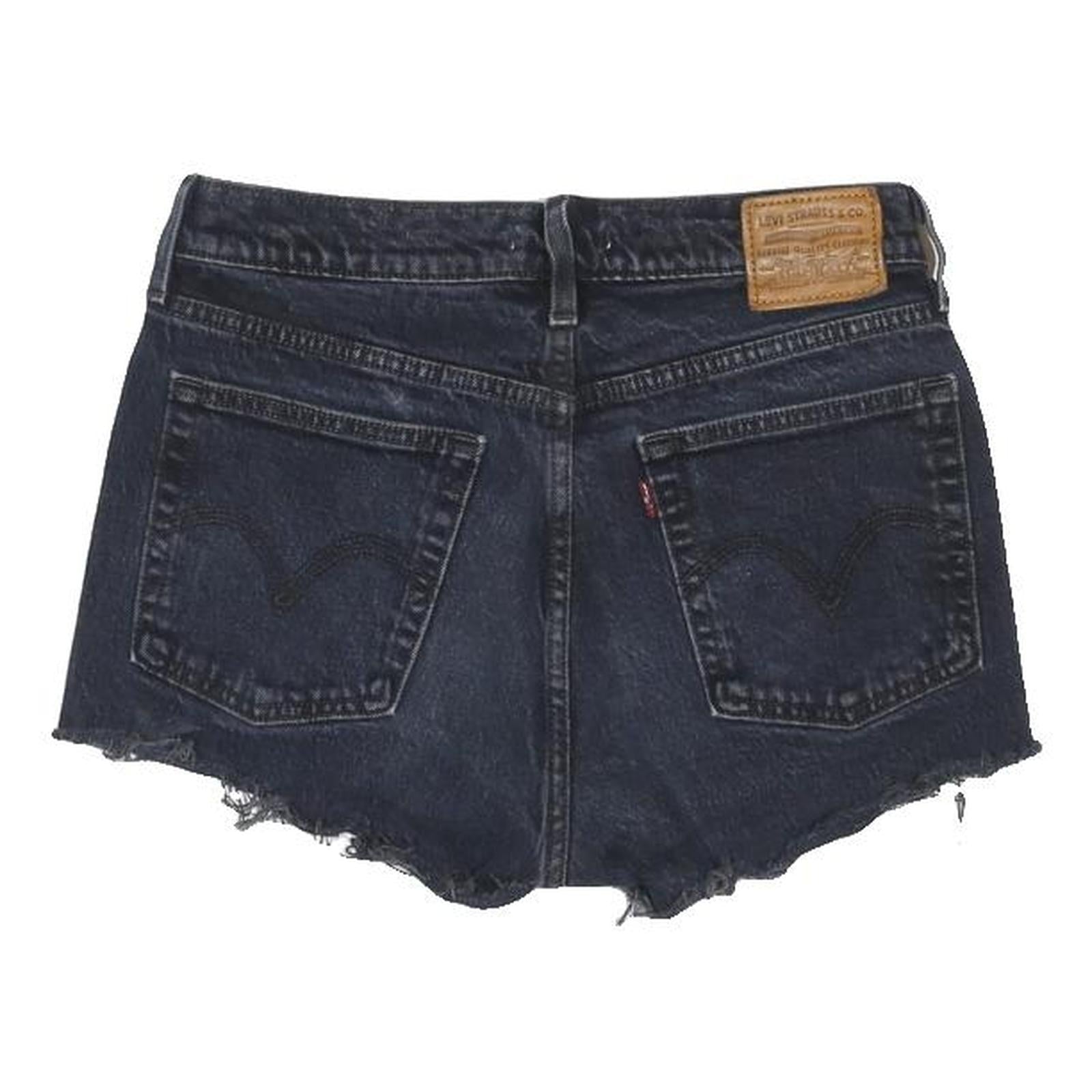 LEVI'S Womens Shorts Blue Denim Cut-Off XS W28 Casual Summer Style