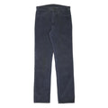 LEVI'S Mens Cotton Blend Navy Regular Straight Trousers W30 L33 Classic Zip