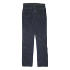 LEVI'S Mens Cotton Blend Navy Regular Straight Trousers W30 L33 Classic Zip