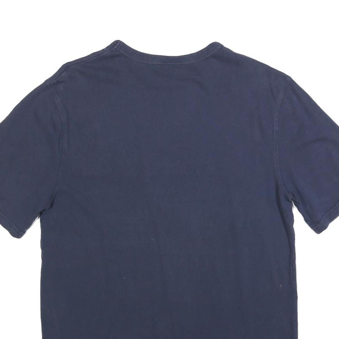 CHAMPION Mens Navy Blue Graphic T-Shirt M Short Sleeve Crew Neck Premium Cotton