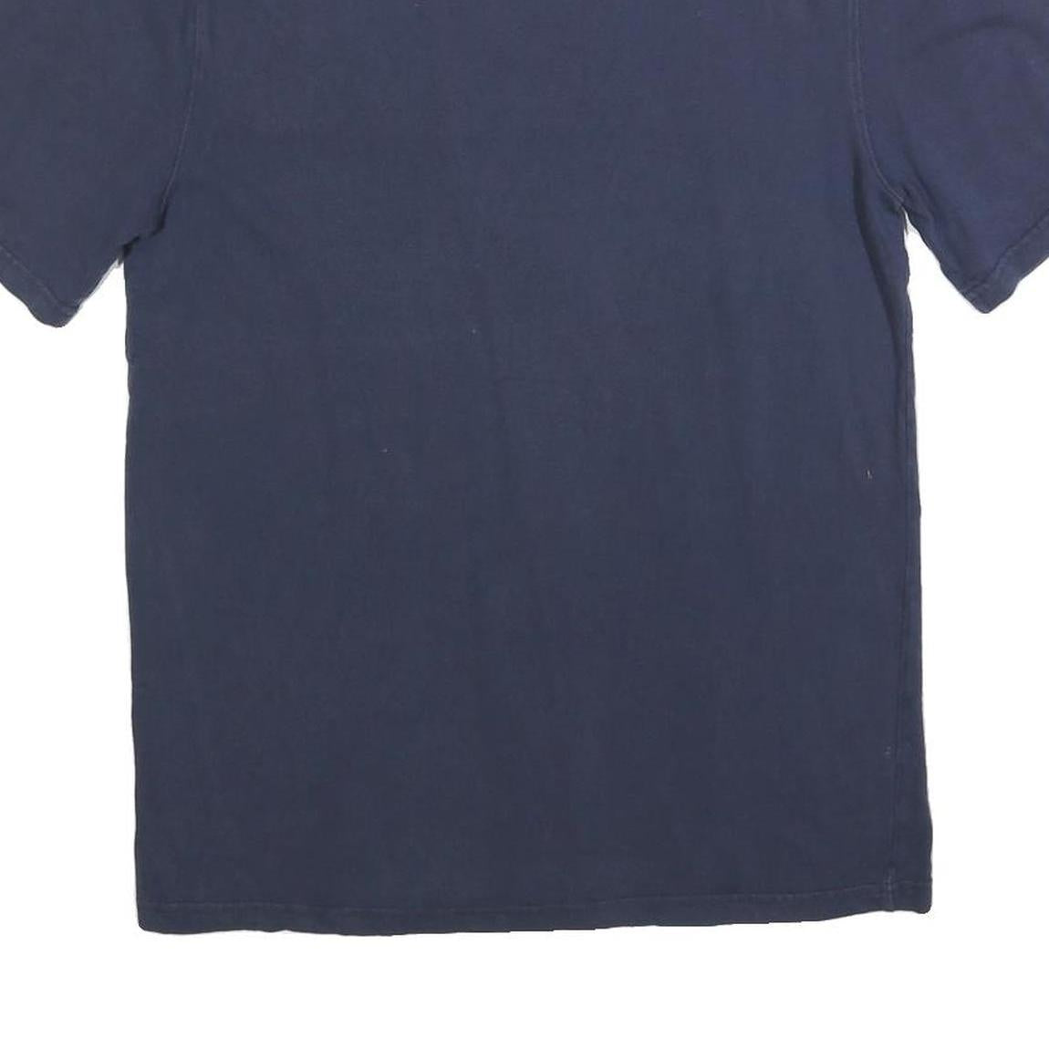 CHAMPION Mens Navy Blue Graphic T-Shirt M Short Sleeve Crew Neck Premium Cotton