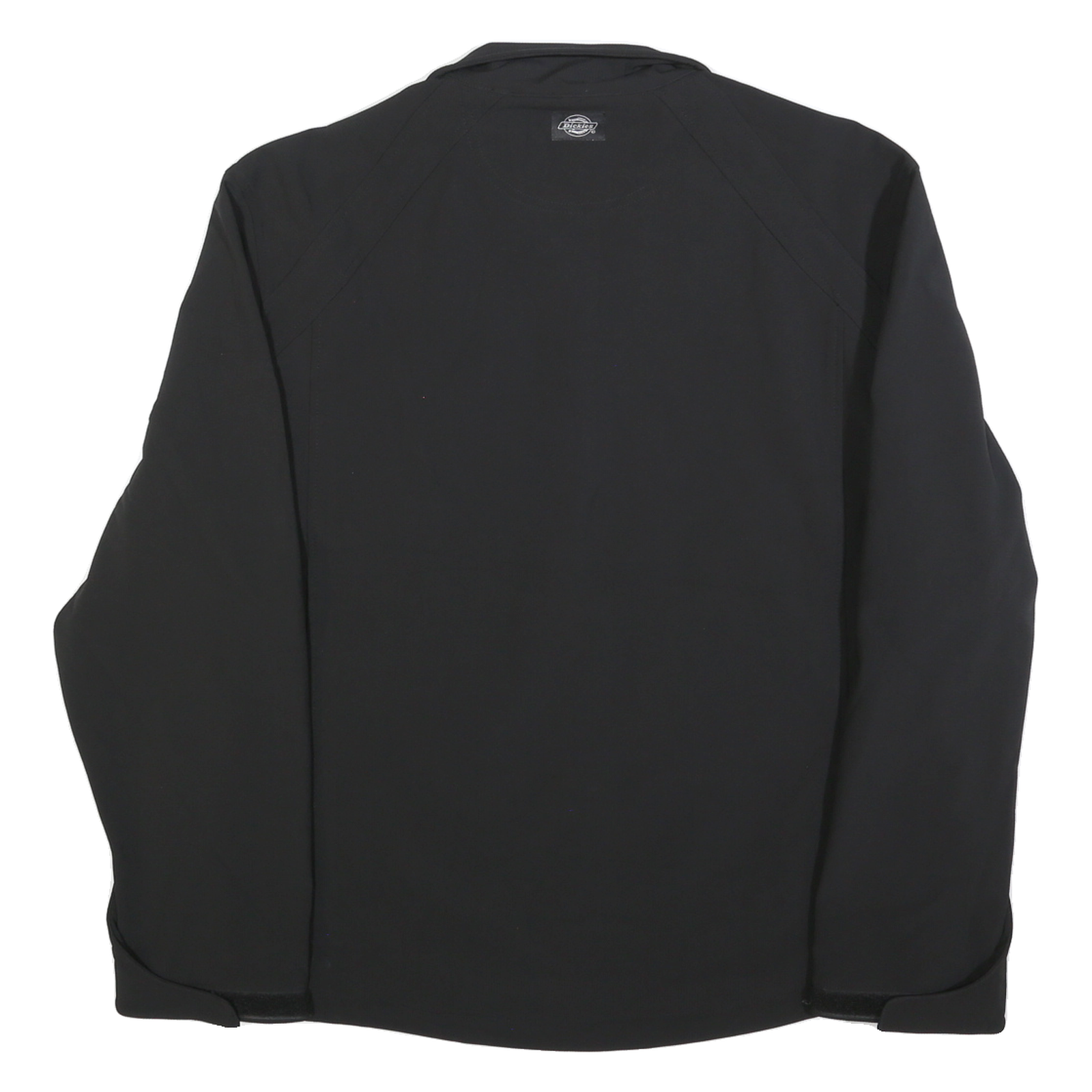 DICKIES Mens Black Softshell Zip Jacket L Polyester Workwear Comfort Durable