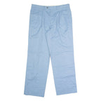 MCGREGOR Pleated Mens Trousers Blue Regular Straight W36 L30