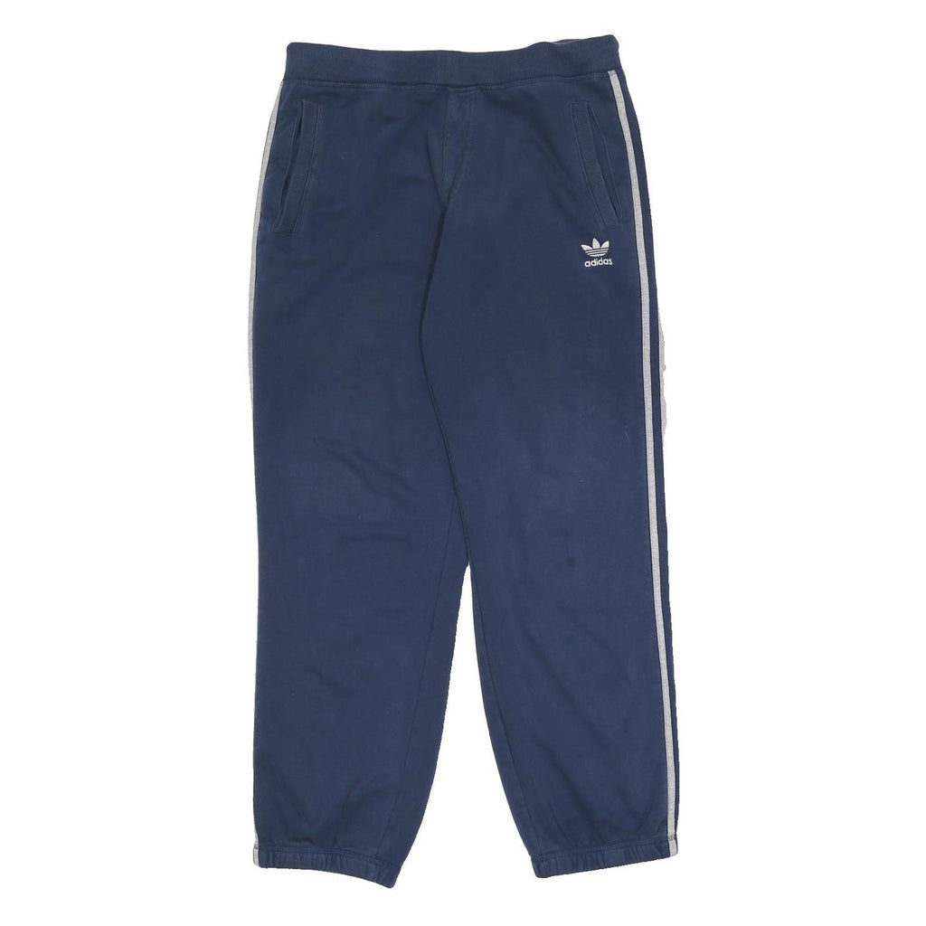 ADIDAS Mens Joggers Blue & White Slim Tapered L W31 L29 Sportswear